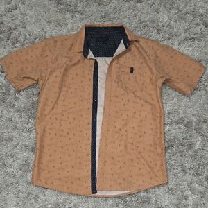 Kids Tan Button Down Shirt